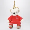 Burberry Thomas Teddy Bear Charm Heart Detail In Red