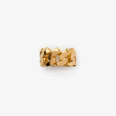 Burberry Thorn Cuban Chain Ring In Gold