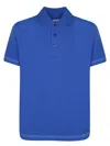 Burberry Three-button Polo Shirt In Knight