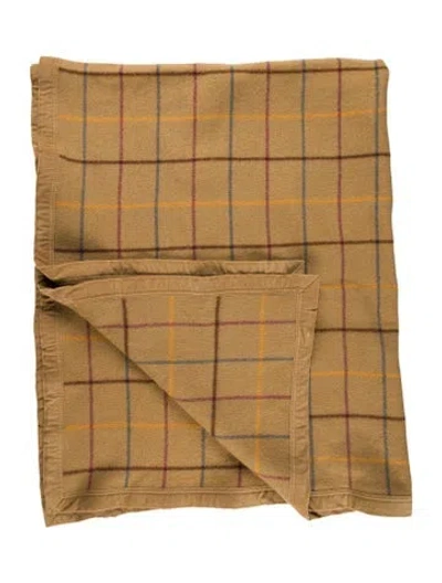 Pre-owned Burberry Throw Blanket In Neutral