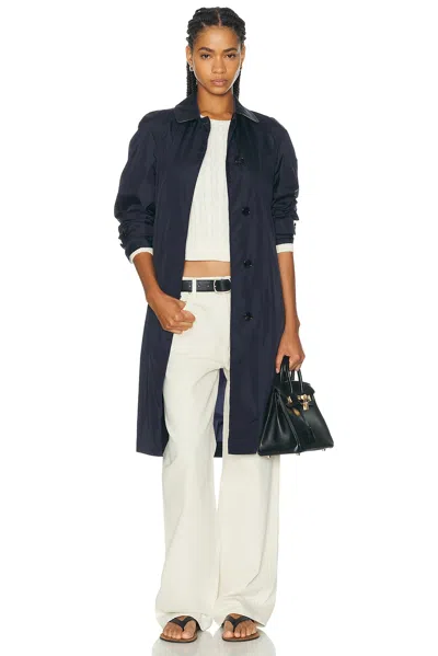 Burberry Tickhill Coat In Blue
