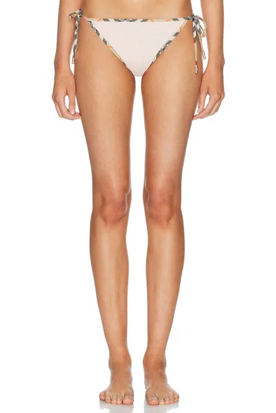 Burberry Tie Side Bikini Bottom In White
