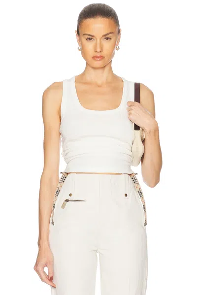 Burberry Cotton Festival Tank Top In White