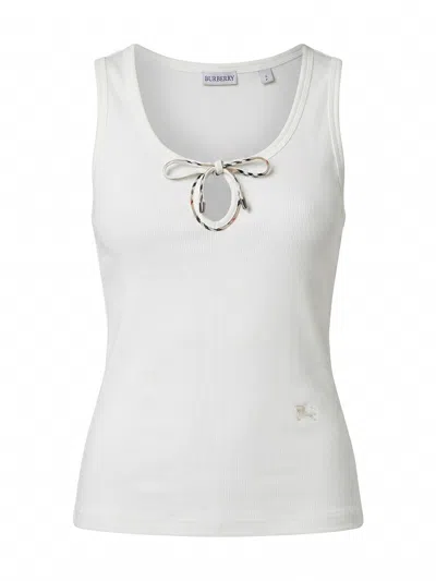 Burberry Tierra Tank Top In White
