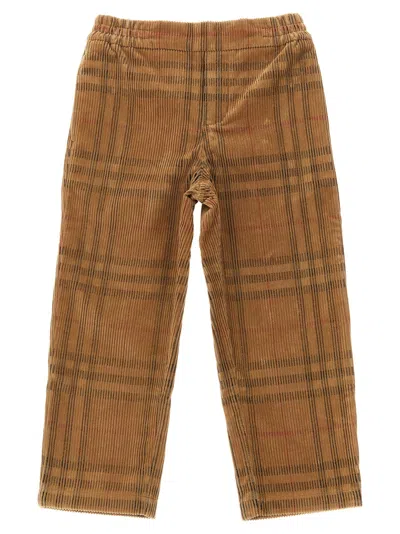 Burberry Titan Cord Pants In Tan