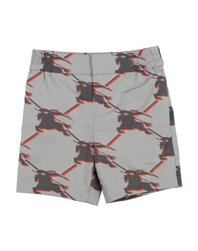 Burberry Babies'  Toddler Boy Shorts & Bermuda Shorts Grey Size 6 Cotton, Elastane In Gray