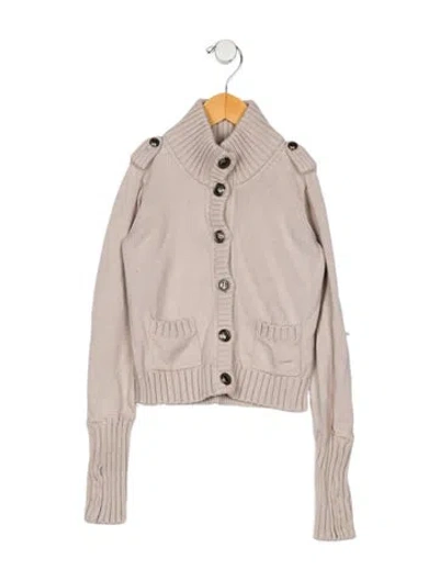 Pre-owned Burberry Babies' Toddler Boy's Solid Sweater In Neutral