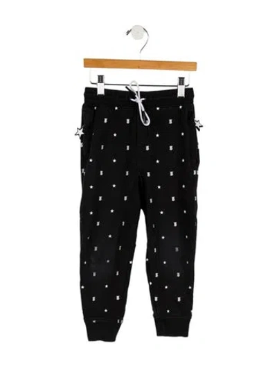 Pre-owned Burberry Babies' Toddler Boys' Black And White Sweatpants