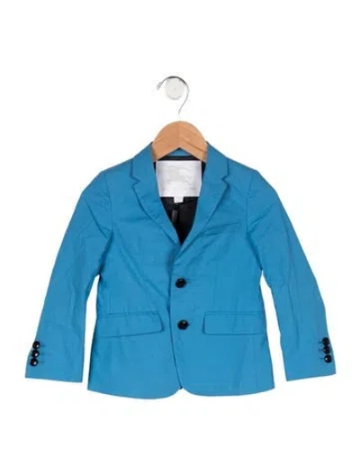 Pre-owned Burberry Babies' Toddler Boys' Blazer Suit Jacket In Blue
