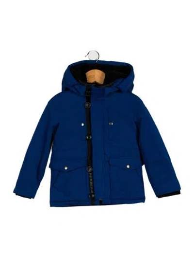 Pre-owned Burberry Babies' Toddler Boys Coat In Blue