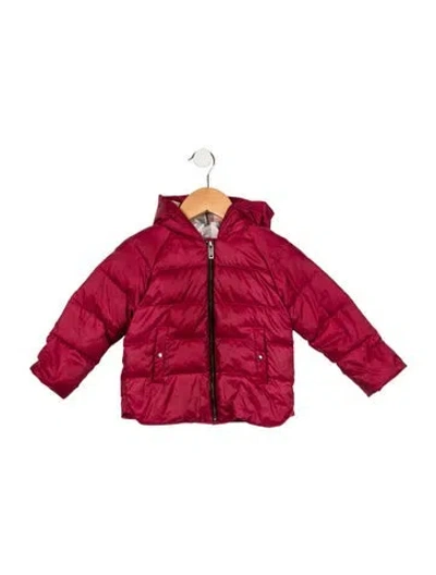 Pre-owned Burberry Babies' Toddler Boys' Coat In Red