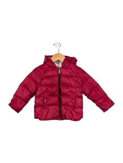 Pre-owned Burberry Babies' Toddler Boys' Coat In Red
