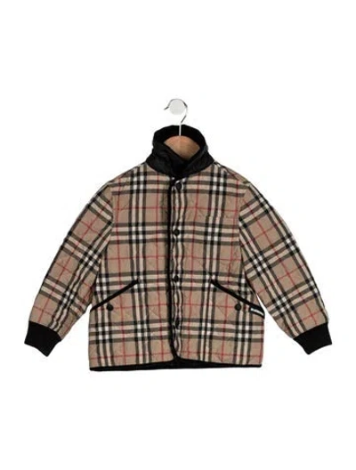Pre-owned Burberry Babies' Toddler Boys' Culford Jacket In Neutrals