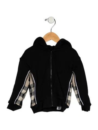 Pre-owned Burberry Babies' Toddler Boys' Exploded Check Jacket In Black