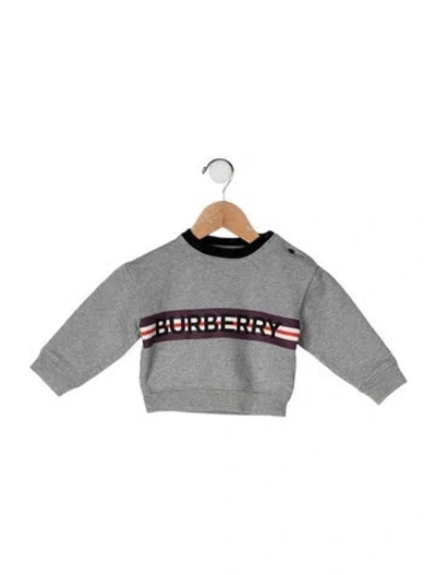 Pre-owned Burberry Babies' Toddler Boys' Graphic Printed Sweatshirt In Gray