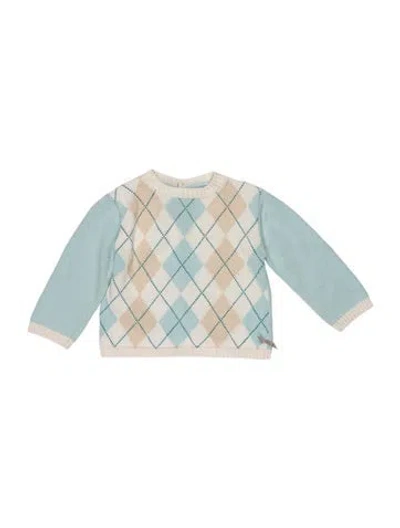 Pre-owned Burberry Babies' Toddler Boys' Knit Argyle Sweater In Multi