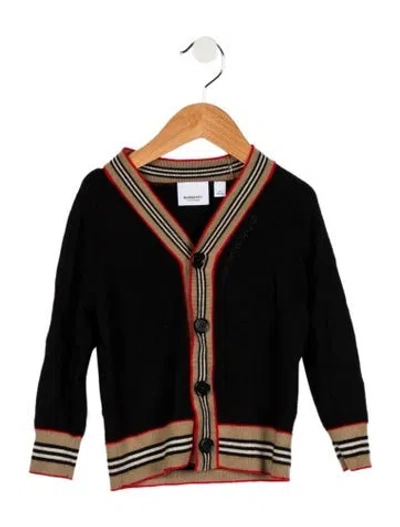 Pre-owned Burberry Babies' Toddler Boys' Knit Sweater In Black