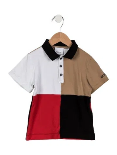 Pre-owned Burberry Babies' Toddler Boys' Polo Shirt In White