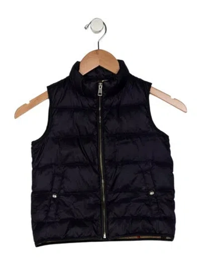 Pre-owned Burberry Babies' Toddler Boys' Puffer Vest In Blue