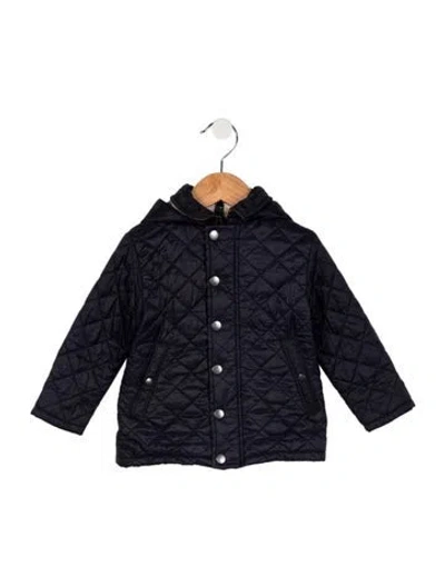 Pre-owned Burberry Babies' Toddler Boys' Quilted Jacket In Blue