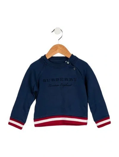 Pre-owned Burberry Babies' Toddler Boys' Sweatshirt In Blue