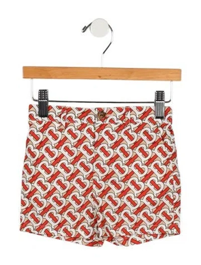 Pre-owned Burberry Babies' Toddler Boys' Tb Monogram Shorts In Neutral