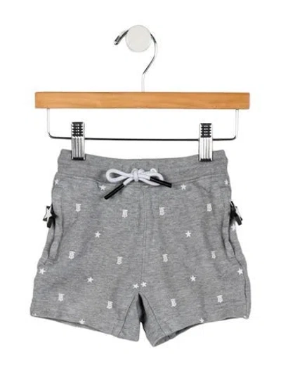 Pre-owned Burberry Babies' Toddler Boys' Tb Monogram Sweatshorts In Gray