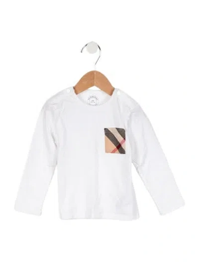 Pre-owned Burberry Babies' Toddler Boys' T-shirt In White