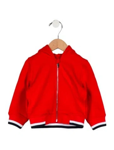 Pre-owned Burberry Babies' Toddler Boys' Varsity Logo Jacket W/tags In Red