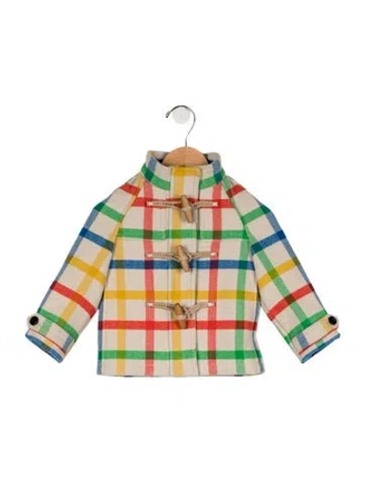 Pre-owned Burberry Babies' Toddler Boys' Wool Trench Coat In Neutrals