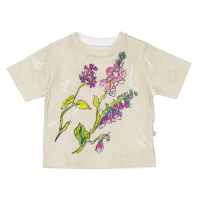 Burberry Kids'  Toddler Cedar Foxglove Cotton T-shirt In Neutral