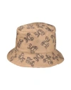 BURBERRY BURBERRY TODDLER GIRL HAT CAMEL SIZE 6 ⅝ POLYAMIDE