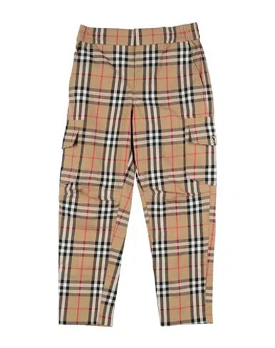 Burberry Babies'  Toddler Girl Pants Camel Size 3 Cotton In Brown