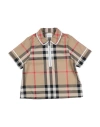 BURBERRY BURBERRY TODDLER GIRL TOP BEIGE SIZE 3 COTTON, ELASTANE