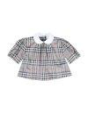 Burberry Toddler Girl Top Grey Size 6 Cotton, Elastane In Grey