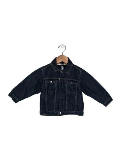 Pre-owned Burberry Babies' Toddler Girls' Denim Jacket In Blue