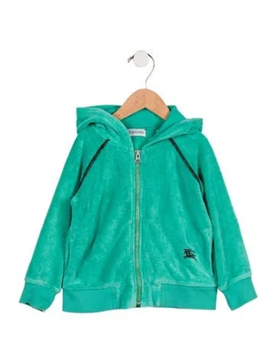 Pre-owned Burberry Babies' Toddler Girls' Green Jacket