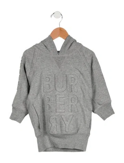 Pre-owned Burberry Babies' Toddler Girls' Hoodie W/tags In Gray