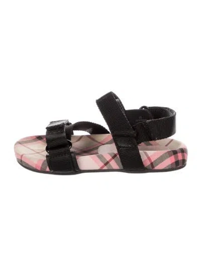 Pre-owned Burberry Babies' Toddler Girls' Nova Check Sandals In Multi
