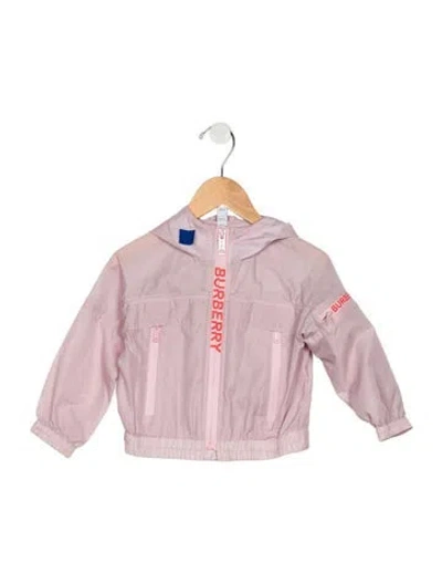 Pre-owned Burberry Babies' Toddler Girls' Nylon Windbreaker In Pink