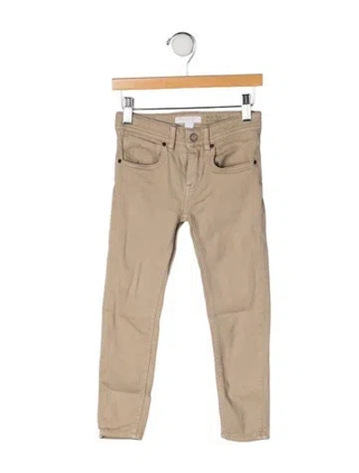 Pre-owned Burberry Babies' Toddler Girls' Solid Casual Pants In Neutrals