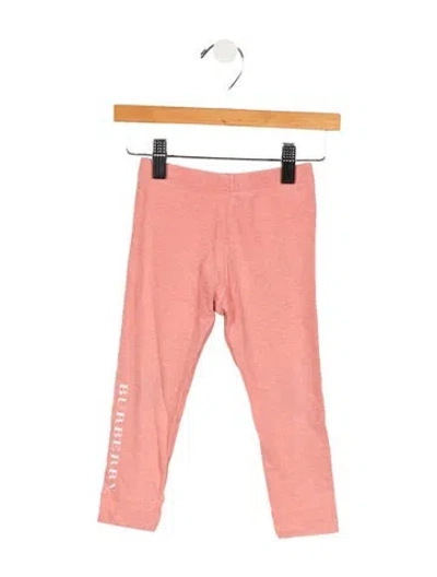 Pre-owned Burberry Babies' Toddler Girls' Sweatpants In Pink