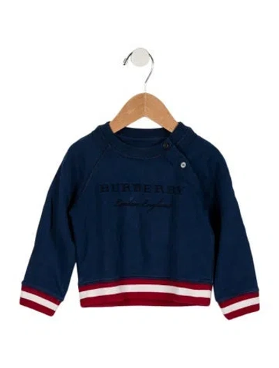 Pre-owned Burberry Babies' Toddler Girls' Sweatshirt In Blue