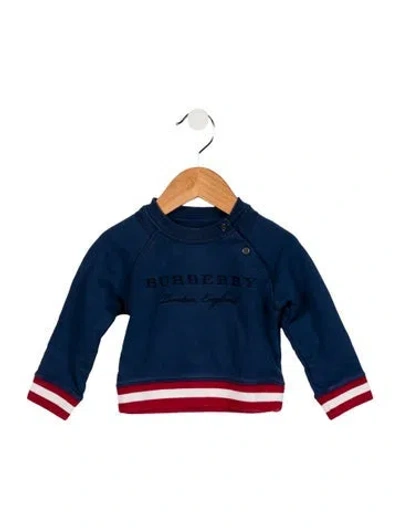 Pre-owned Burberry Babies' Toddler Girls' Sweatshirt In Blue