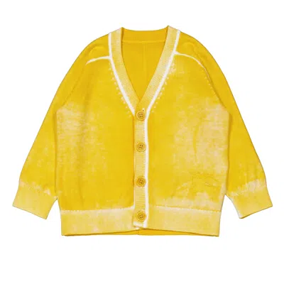 Burberry Toddler Graham Ekd Cardigan In Yellow