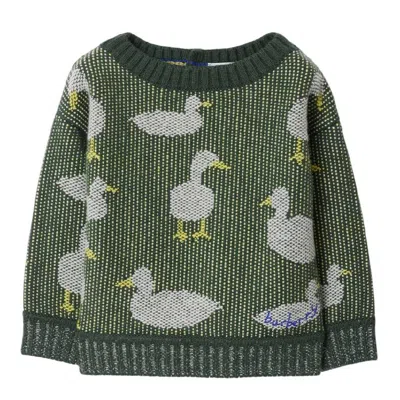 Burberry Infant Patrick Duck Embroidered Sweater In Multi