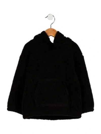 Pre-owned Burberry Babies' Toddlers' Faux Fur Sweatshirt W/ Tags In Black
