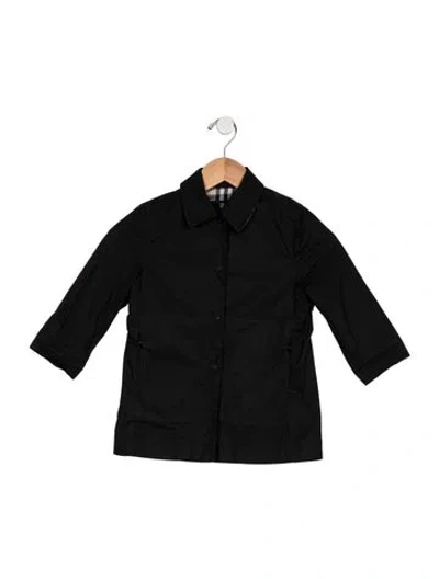 Pre-owned Burberry Babies' Toddlers' Long Sleeve Jacket In Black