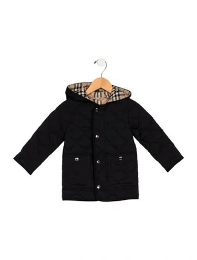 Pre-owned Burberry Babies' Toddlers' Quilted Puffer Coat In Black