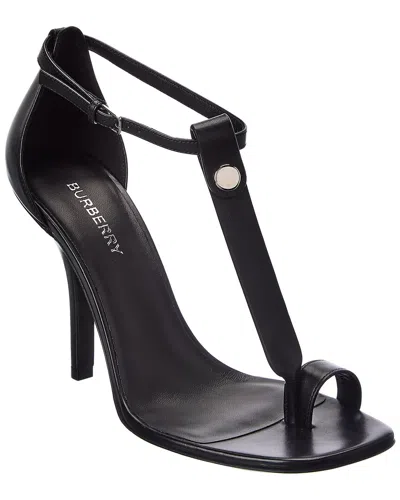BURBERRY BURBERRY TOE RING LEATHER SANDAL